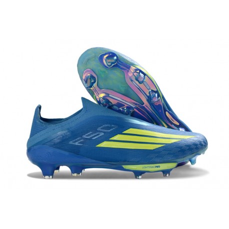 Buty adidas F50+ Sznurowadeł Elite FG X MESSI Niebieski Zawistny