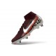 Nike Air Zoom Mercurial Superfly X Elite SG Burgund Srebrny metaliczny