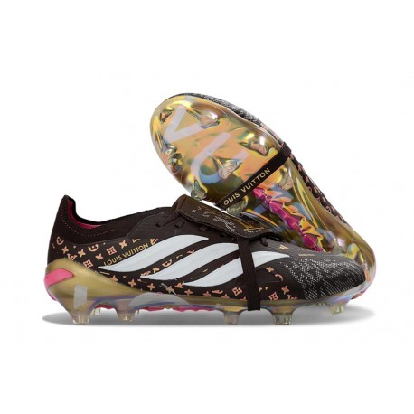 adidas Predator 26 Elite Foldover Tongue FG Czarny Biały Złoto