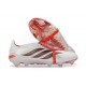 adidas Predator 26 Elite Foldover Tongue FG Biały Czerwony Czarny