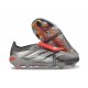 adidas Predator 26 Elite Foldover Tongue FG Żelazo Metaliczne Biały Czerwony Lucid