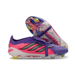 adidas Predator 26 Elite Foldover Tongue FG Fioletowy Różowy