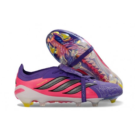 adidas Predator 26 Elite Foldover Tongue FG Fioletowy Różowy