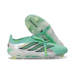 adidas Predator 26 Elite Foldover Tongue FG Zielony Srebro
