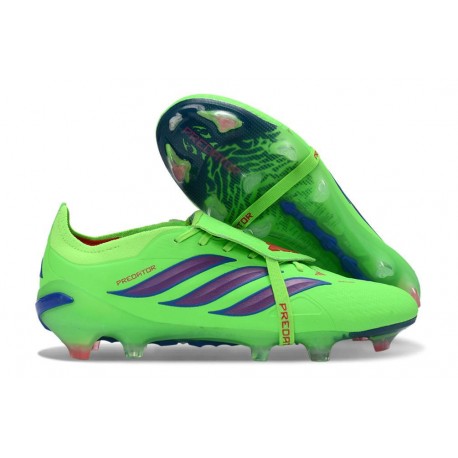 adidas Predator 26 Elite Foldover Tongue FG Zielony Fioletowy