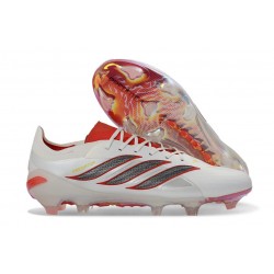 Buty adidas Predator Elite Low FG Biały Czerwony