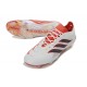 Buty adidas Predator Elite Low FG Biały Czerwony