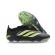 Korki Pilkarskie adidas Predator Elite LL FG Czarny Neonowy Zielony