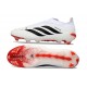 Korki Pilkarskie adidas Predator Elite LL FG Biały Czarny Czerwony