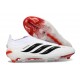 Korki Pilkarskie adidas Predator Elite LL FG Biały Czarny Czerwony