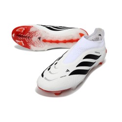 Korki Pilkarskie adidas Predator Elite LL FG Biały Czarny Czerwony