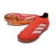Buty adidas Predator 26 Elite Sznurowadeł FG Czerwony Biały