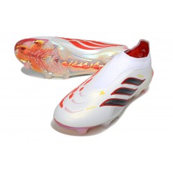 Buty adidas Predator 26 Elite Sznurowadeł FG Biały Czerwony Czarny