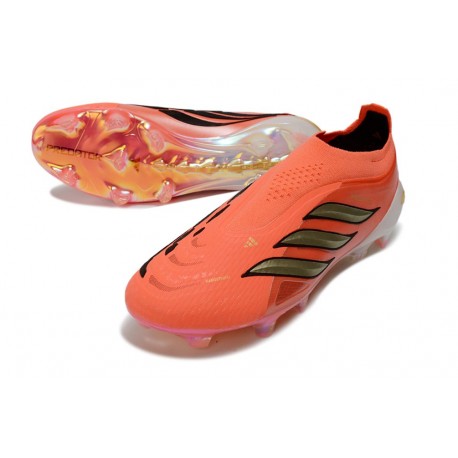 Buty adidas Predator 26 Elite Sznurowadeł FG Pomarańczowy Czarny Złoto