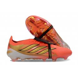adidas Predator 26 Elite Foldover Tongue FG Pomarańczowy Złoto Czarny