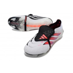 adidas Predator 26 Elite Foldover Tongue FG Biały Czerwony Czarny