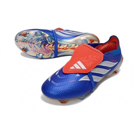 Korki Pilkarskie adidas Predator Elite FT FG Niebieski Srebro Czerwony