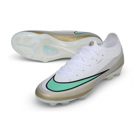 Nike Korki Piłkarskie Mercurial Vapor 17 Elite FG Biały Zielony Miedź
