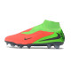 Wysokie buty piłkarskie Nike Phantom 6 Elite FG Czerwony Fluorescencyjny Zielony