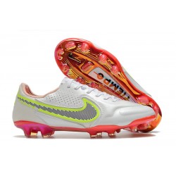 Nike Tiempo Legend IX Elite FG Biały Czerwony Różowy