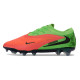 Korki Piłkarskie Nike Phantom 6 Elite Low FG Czerwony Fluorescencyjny Zielony