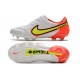 Nike Tiempo Legend IX Elite FG Biały Volt Czerwony