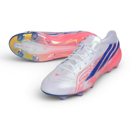 Buty Piłkarskie Adidas F50 Hyperfast Evo FG Biały Fioletowy Różowy 