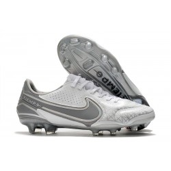 Nike Tiempo Legend IX Elite FG Biały Szary