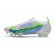 Nike Korki Mercurial Vapor XIV Elite FG Biały Zielony Niebieski