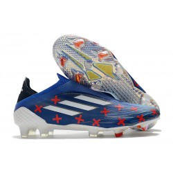 Buty Piłkarskie adidas X Speedflow+ FG 11/11 - Niebieski Biały Czerwony