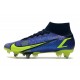 Nike Mercurial Superfly 8 Elite SG Recharge - Szafir Volt Niebieskie