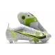 Buty Nike Mercurial Vapor XIV Elite SG Biały Zielony Srebro Zawistny