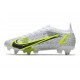 Buty Nike Mercurial Vapor XIV Elite SG Biały Zielony Srebro Zawistny