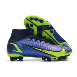 Nike Mercurial Superfly 8 Elite AG-Pro Recharg -Szafir Volt Niebieskie