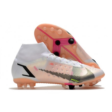 Nike Mercurial Superfly 8 Elite AG-Pro Biały Czerwony Czarny 