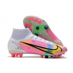 Nike Mercurial Superfly 8 Elite AG-Pro Biały Wielobarwność