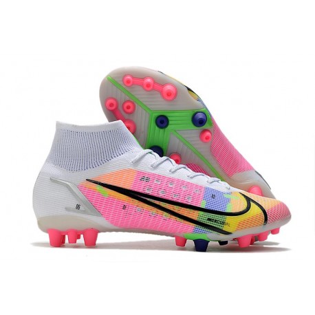 Nike Mercurial Superfly 8 Elite AG-Pro Biały Wielobarwność