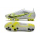 Buty Nike Mercurial Vapor 14 Elite AG Biały Zielony Srebro