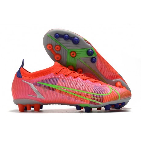 Buty Nike Mercurial Vapor 14 Elite AG Czerwony Srebro Zielony