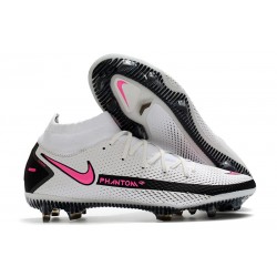 Buty piłkarskie Nike Phantom GT Elite DF FG Biały Różowy Czarny