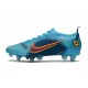 Buty Nike Mercurial Vapor XIV Elite SG Niebieski Pomarańczowy