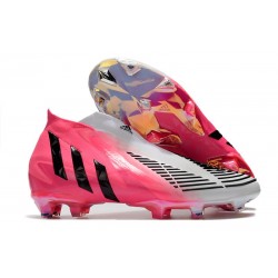 Korki Piłkarskie adidas Predator Edge+ FG Różowy Czarny Biały