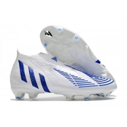 Korki Piłkarskie adidas Predator Edge+ FG Biały Niebieski 