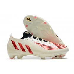 Buty adidas Predator Edge.1 Low FG Biały Czerwony Złoto