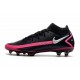 Buty piłkarskie Nike Phantom GT Elite DF FG Czarny Różowy Srebro