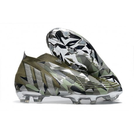 Korki Piłkarskie adidas Predator Edge+ FG Swarovski - Zielony Srebro