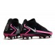 Buty piłkarskie Nike Phantom GT Elite DF FG Czarny Różowy Srebro