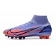 Nike Mercurial Superfly 8 Elite AG-Pro Mbappe Fioletowy Srebrny metalik