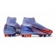 Nike Mercurial Superfly 8 Elite AG-Pro Mbappe Fioletowy Srebrny metalik