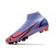 Nike Mercurial Superfly 8 Elite AG-Pro Mbappe Fioletowy Srebrny metalik